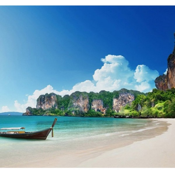 Island Boat  Camp - 145*130cm - Printed Tapestry UK