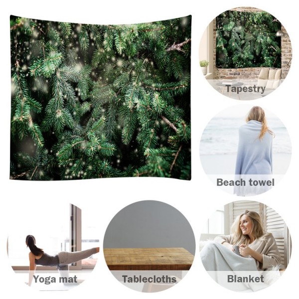 Christmas Leaves - 145*130cm - Printed Tapestry UK