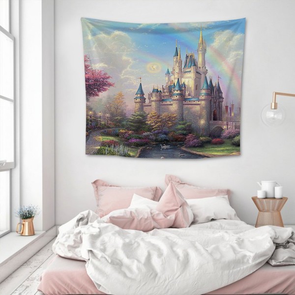 Fantasy Castle - 145*130cm - Printed Tapestry UK