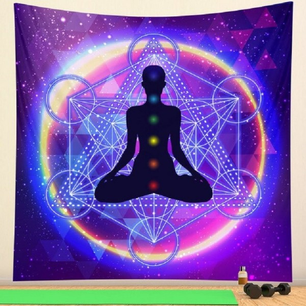 Portable Yoga - 145*130cm - Printed Tapestry UK
