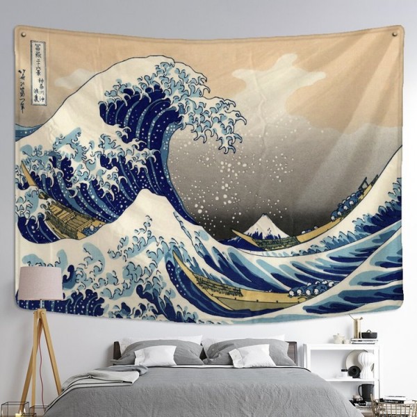 Sea Wave - 145*130cm - Printed Tapestry UK