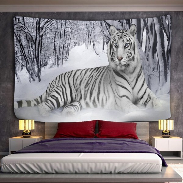 Aesthetic Animal Tiger - 145*130cm - Printed Tapestry UK