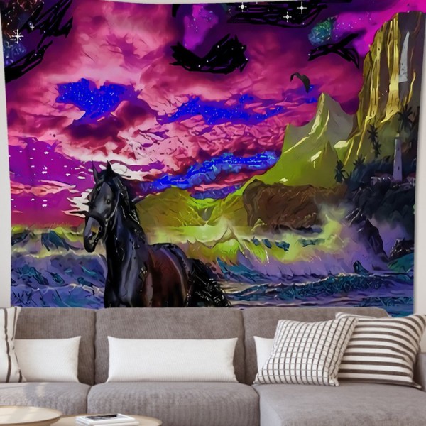 Galloping Horse - 145*130cm - Printed Tapestry UK