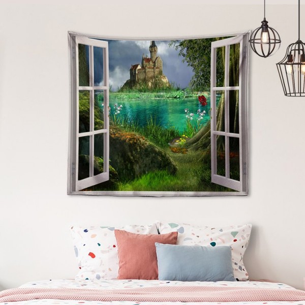Window Castle - 145*130cm - Printed Tapestry UK