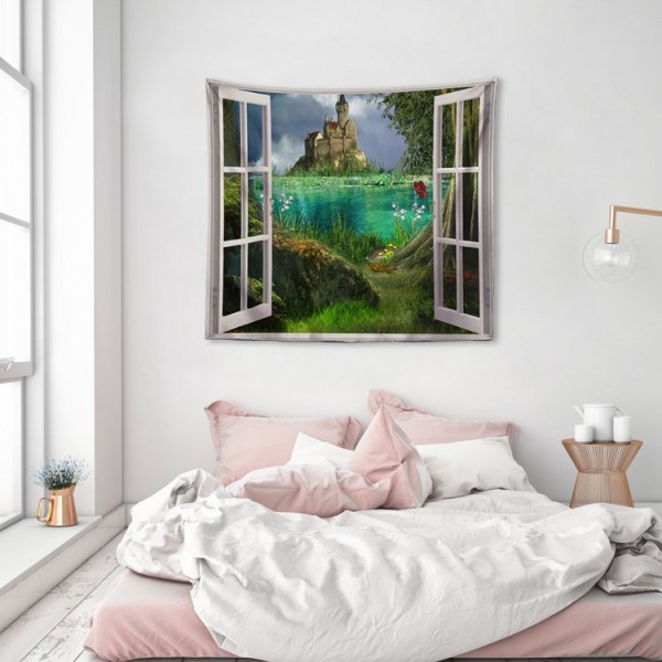 Window Castle - 145*130cm - Printed Tapestry UK