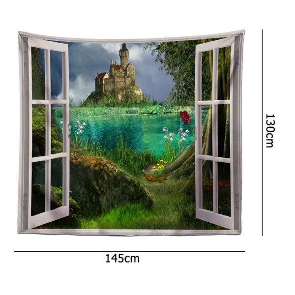 Window Castle - 145*130cm - Printed Tapestry UK