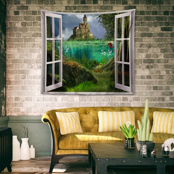 Window Castle - 145*130cm - Printed Tapestry UK