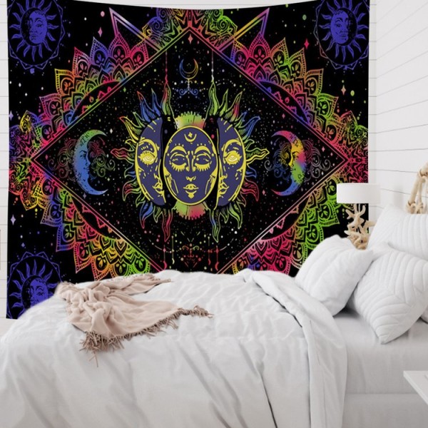 Mandala Sun - 145*130cm - Printed Tapestry UK
