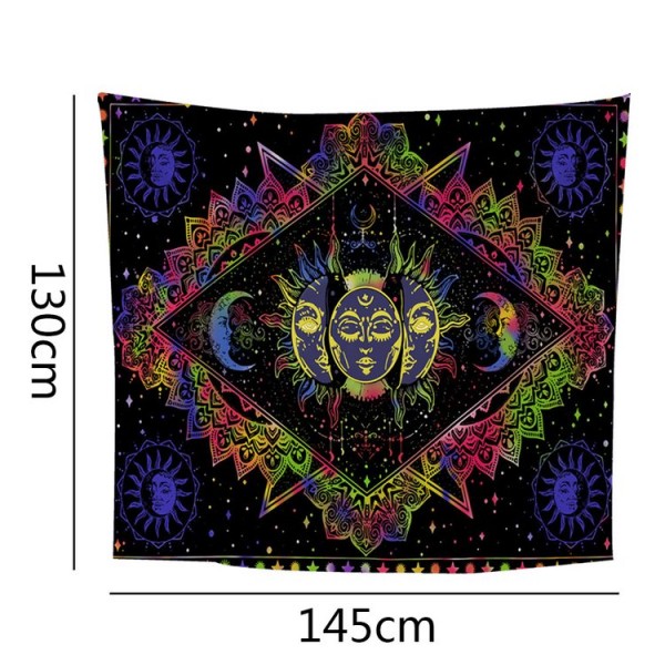 Mandala Sun - 145*130cm - Printed Tapestry UK
