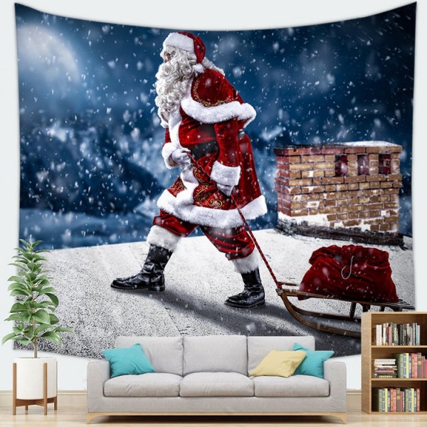 Santa Send Gifts - 145*130cm - Printed Tapestry UK
