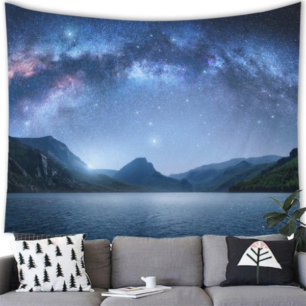 Mountain Lake Yoga - 145*130cm - Printed Tapestry UK