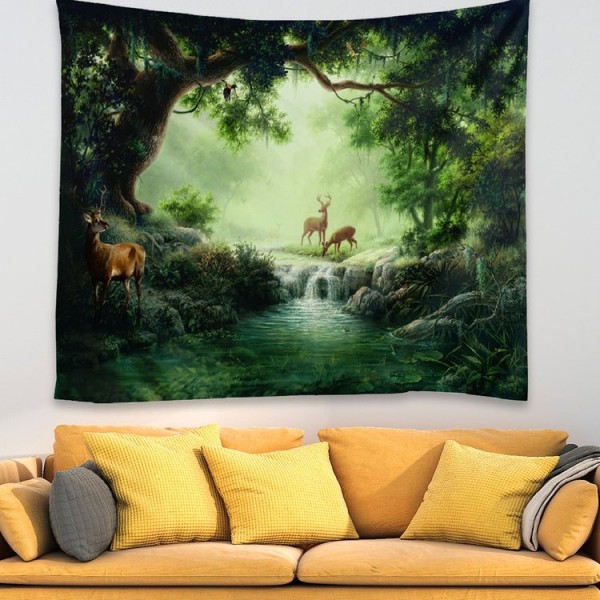 River Fawn - 100*75cm - Printed Tapestry UK