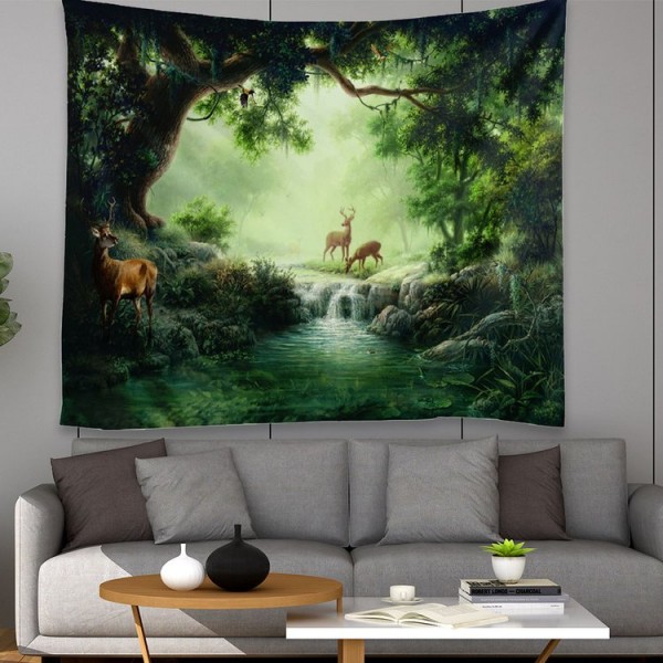 River Fawn - 100*75cm - Printed Tapestry UK