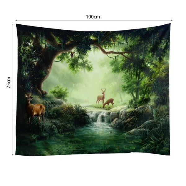 River Fawn - 100*75cm - Printed Tapestry UK