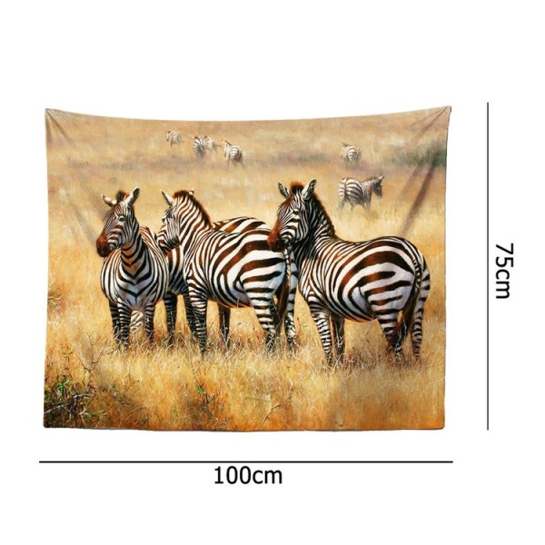 Zebra Herd - 100*75cm - Printed Tapestry UK