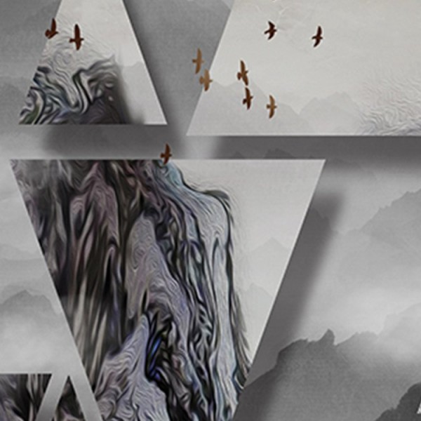 Triangles Landscape - 100*75cm - Printed Tapestry UK