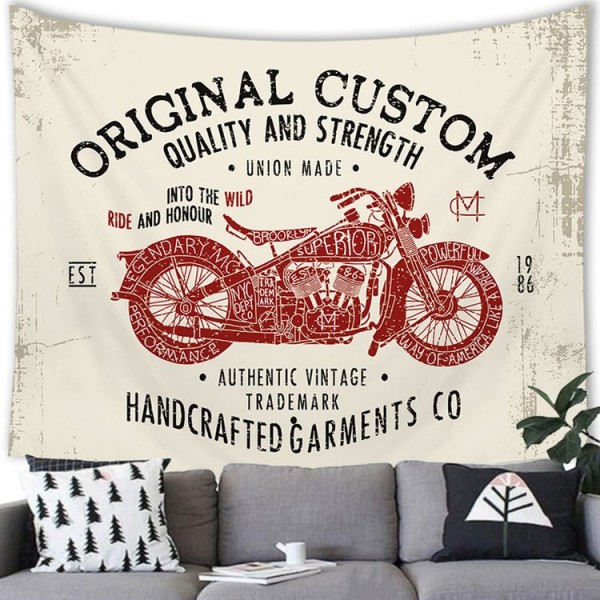 Motorcycle Letter - 100*75cm - Printed Tapestry UK