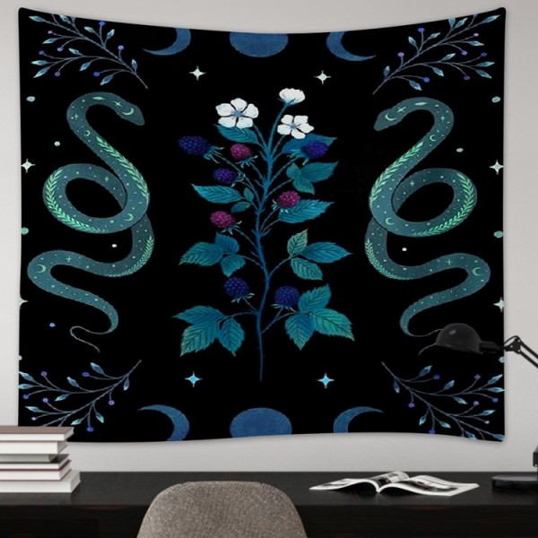 Flower Snake Animal - 75*100cm - Printed Tapestry UK
