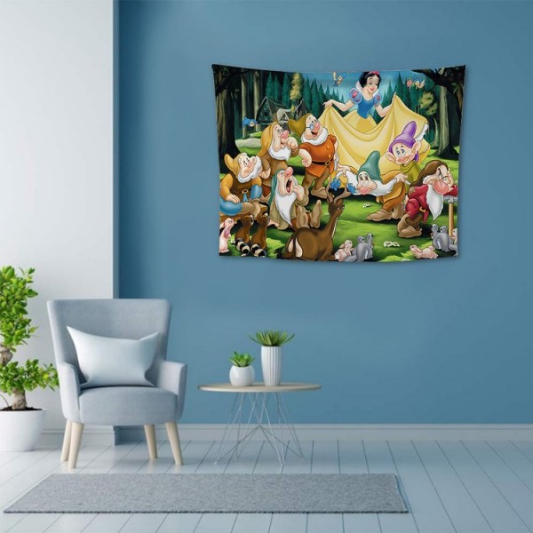 Seven Dwarfs - 100*75cm - Printed Tapestry UK