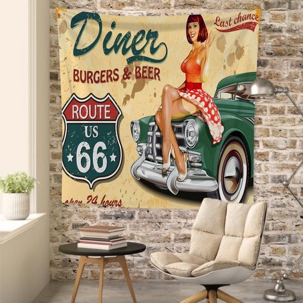 Car Model - 100*75cm - Printed Tapestry UK