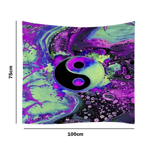 Abstract Tai Chi - 100*75cm - Printed Tapestry UK