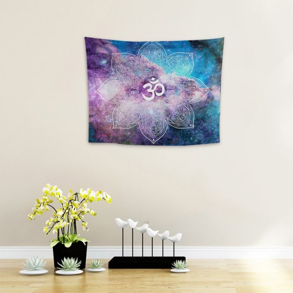 Blue Flower - 100*75cm - Printed Tapestry UK