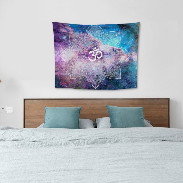 Blue Flower - 100*75cm - Printed Tapestry UK