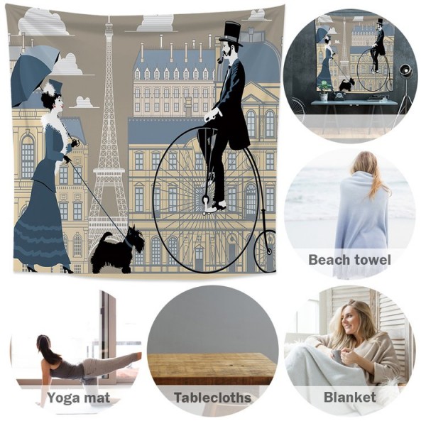 Paris Street - 100*75cm - Printed Tapestry UK