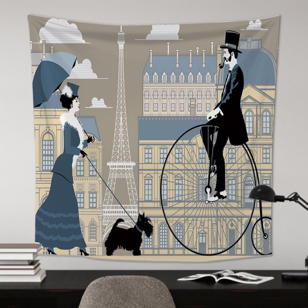 Paris Street - 100*75cm - Printed Tapestry UK