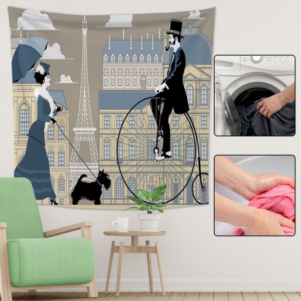Paris Street - 100*75cm - Printed Tapestry UK