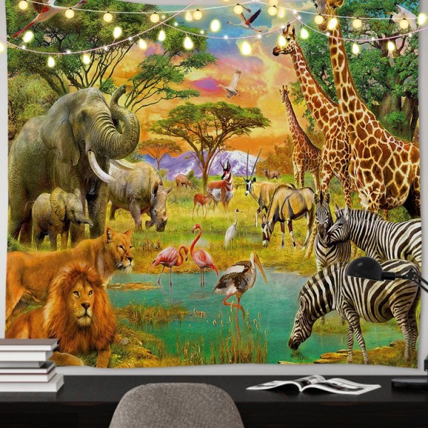 Zoo - 100*75cm - Printed Tapestry UK