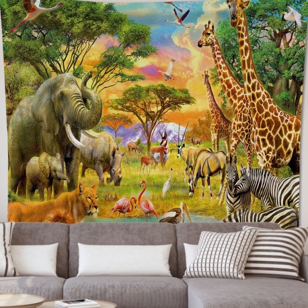 Zoo - 100*75cm - Printed Tapestry UK