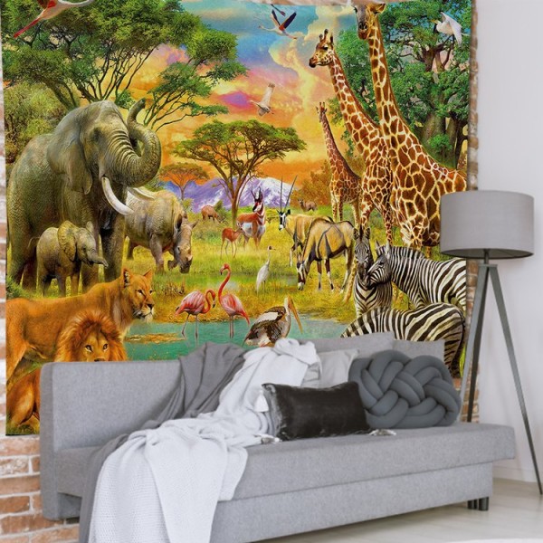 Zoo - 100*75cm - Printed Tapestry UK