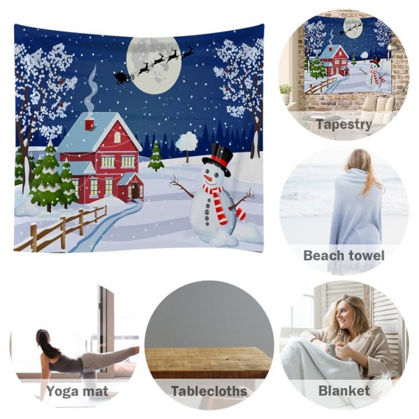 Christmas Night - 100*75cm - Printed Tapestry UK