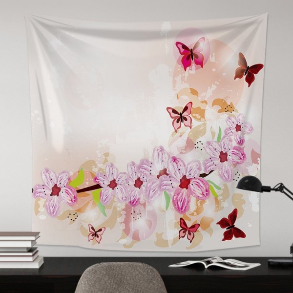 Peach Blossom Branch - 100*75cm - Printed Tapestry UK