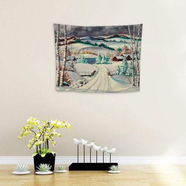 Snow Landscape - 100*75cm - Printed Tapestry UK