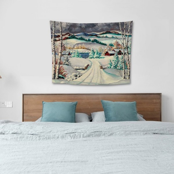 Snow Landscape - 100*75cm - Printed Tapestry UK