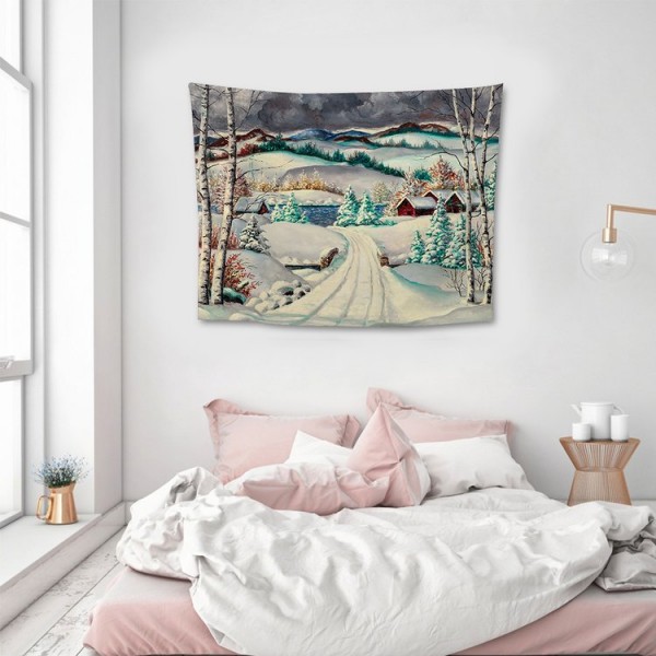 Snow Landscape - 100*75cm - Printed Tapestry UK