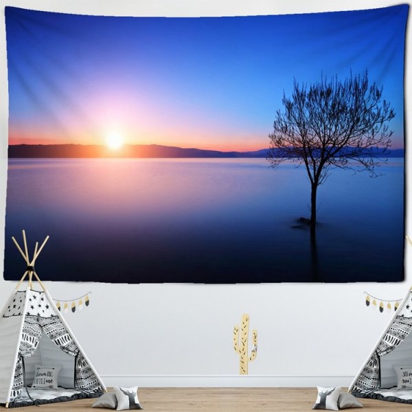 Sunrise by Water - 100*75cm - Printed Tapestry UK