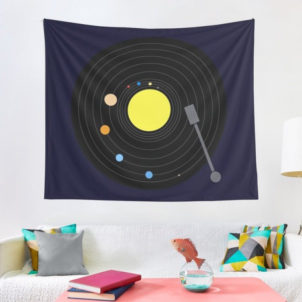 Planet Orbit - 100*75cm - Printed Tapestry UK