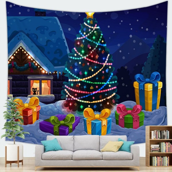 Christmas Treeheets Holiday - 100*75cm - Printed Tapestry UK