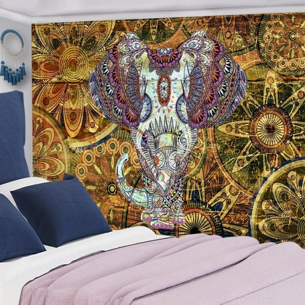 Elephant Flower - 100*75cm - Printed Tapestry UK