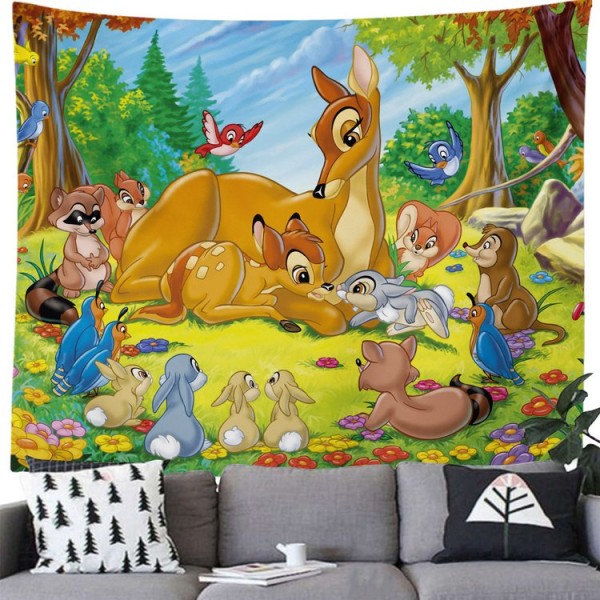 Fairy Tale Zoo Coon - 100*75cm - Printed Tapestry UK