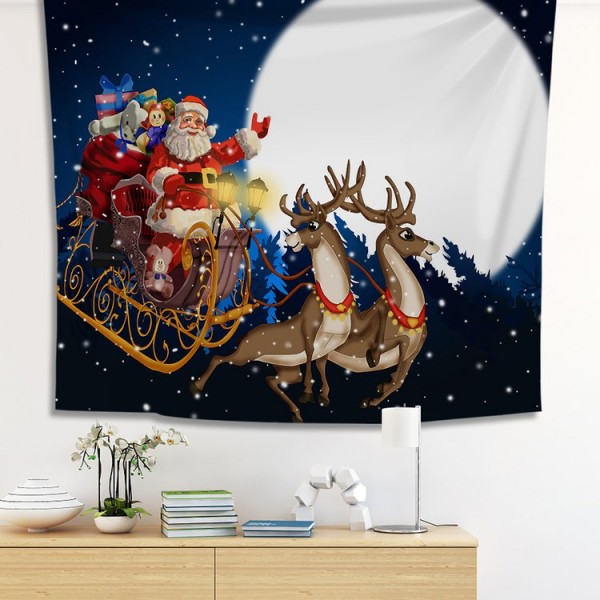 Christmas Santa - 100*75cm - Printed Tapestry UK