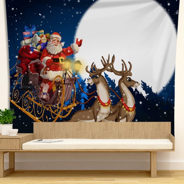 Christmas Santa - 100*75cm - Printed Tapestry UK