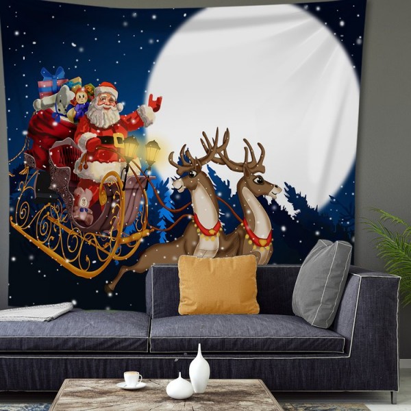 Christmas Santa - 100*75cm - Printed Tapestry UK