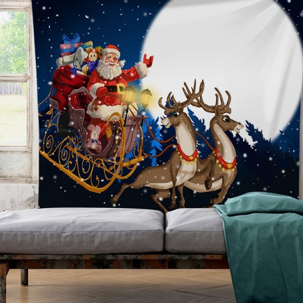 Christmas Santa - 100*75cm - Printed Tapestry UK