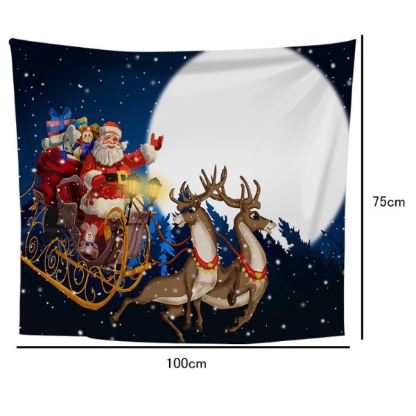 Christmas Santa - 100*75cm - Printed Tapestry UK