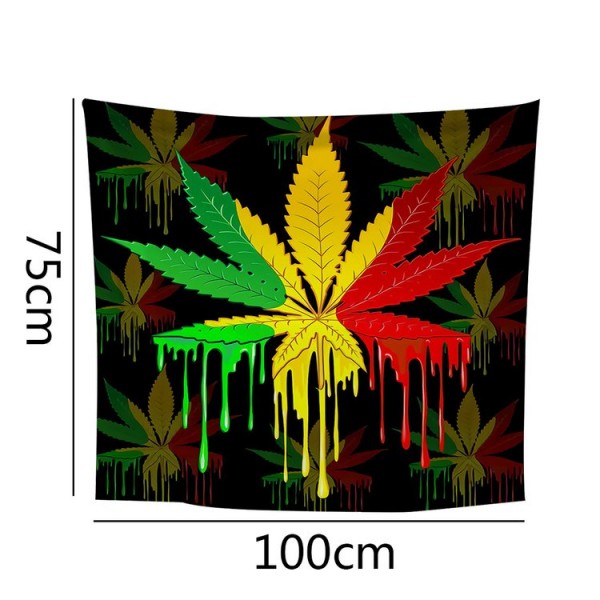Colorful Leaf - 100*75cm - Printed Tapestry UK