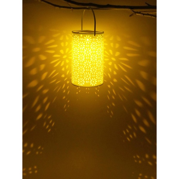 LED Projection Light Lantern Snowflake Hanging Lamp Outdoor Garden Decor UK